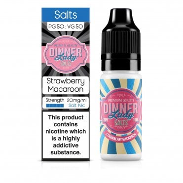 DINNER LADY Strawberry Macaroon 10ml Nic Salt E-Liquid