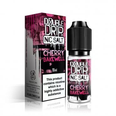 DOUBLE DRIP Cherry Bakewell 10ml Nic Salt E-Liquid