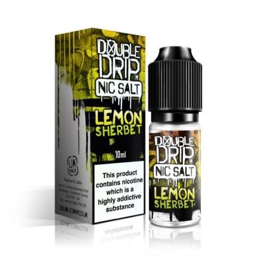 DOUBLE DRIP Lemon Sherbet 10ml Nic Salt E-Liquid