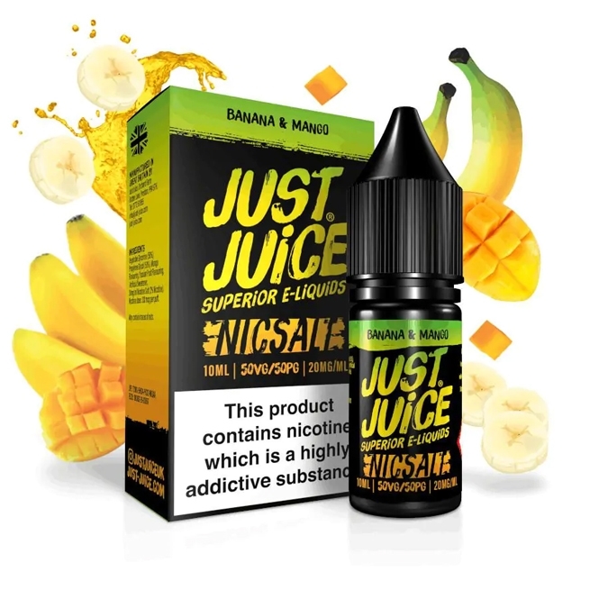 JUST JUICE Banana & Mango 10ml Nic Salt E-Liquid