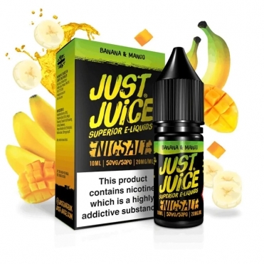 JUST JUICE Banana & Mango 10ml Nic Salt E-Liquid