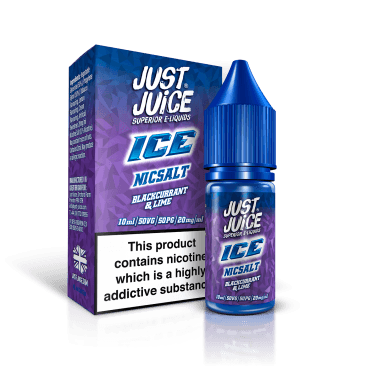 JUST JUICE Blackcurrant & Lime Ice 10ml Nic Salt E-Liquid