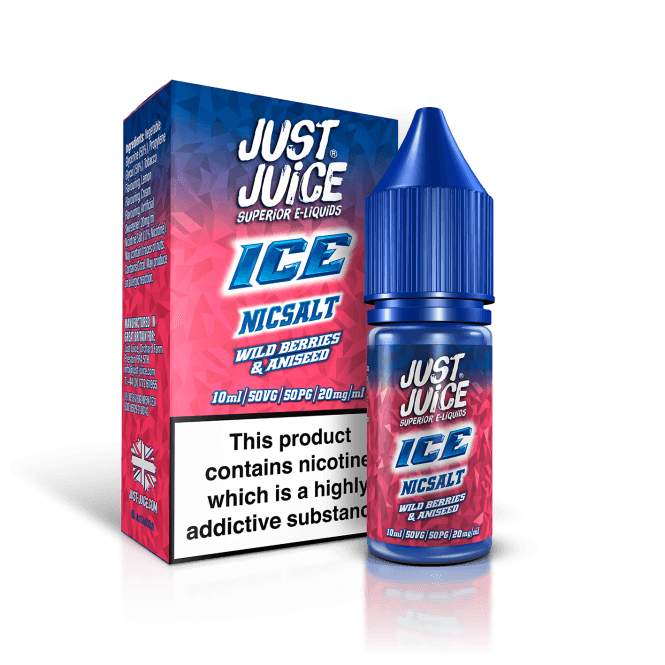 JUST JUICE Wild Berries & Aniseed Ice 10ml Nic Salt E-Liquid