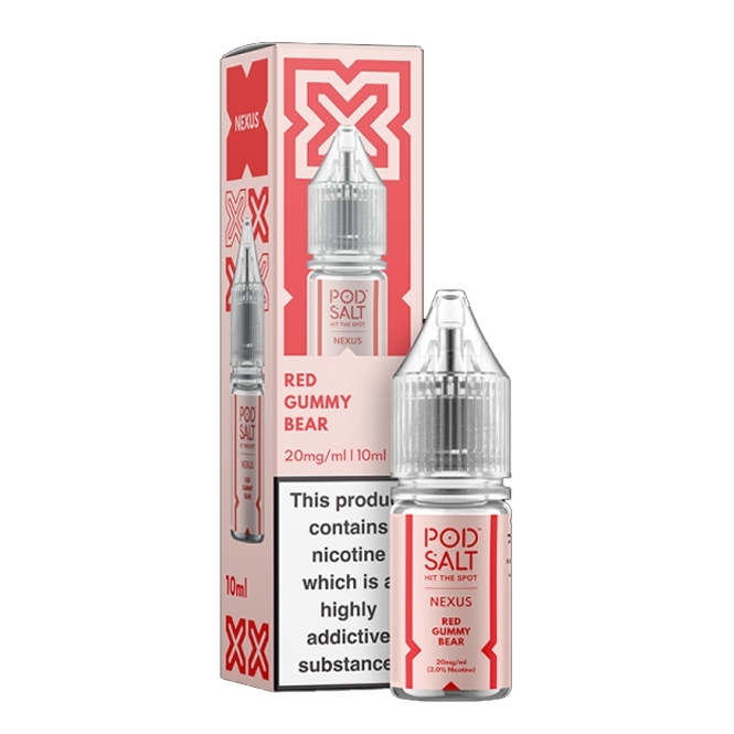 NEXUS Red Gummy Bear 10ml Nic Salt E-Liquid