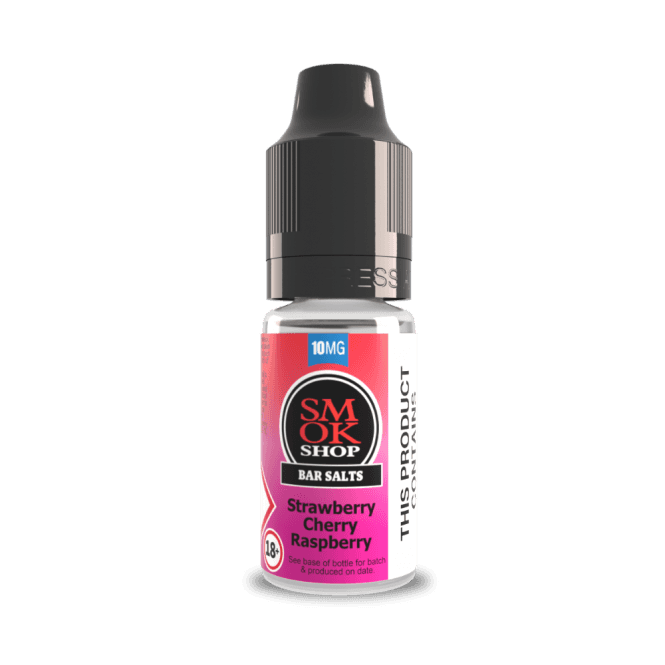 SMOKSHOP Bar Salts Strawberry Cherry Raspberry 10ml E-Liquid