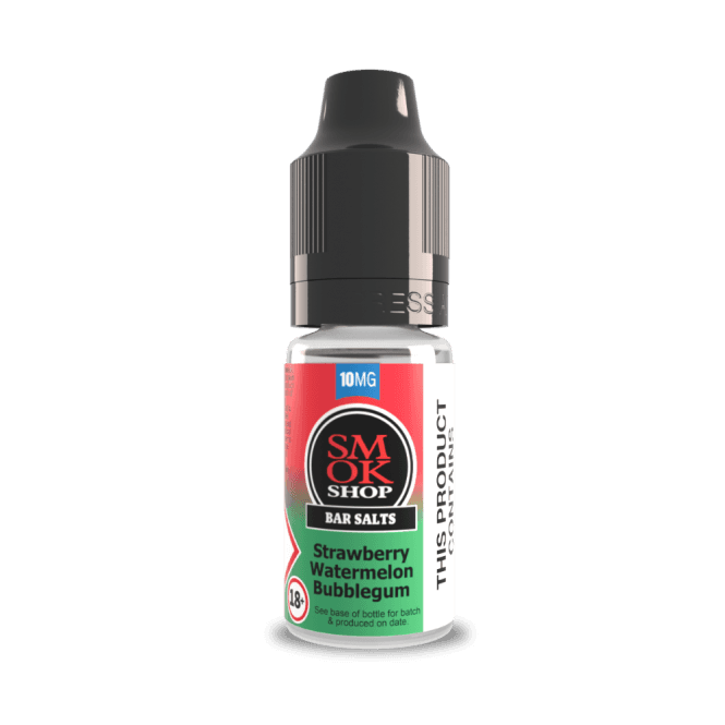 SMOKSHOP Bar Salts Strawberry Watermelon Bubblegum 10ml E-Liquid