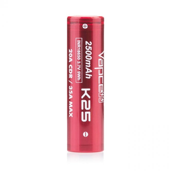 VAPCELL K25 18650 2500mah 20A Battery