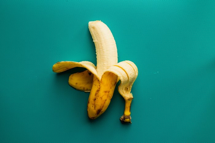 Peeled banana